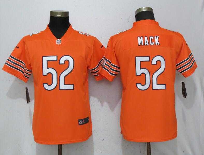 Women Nike Bears 52 Khalil Mack Orange Vapor Untouchable Limited Jersey,We sell and wholesale Women Nike Bears 52 Khalil Mack Orange Vapor Untouchable Limited Jersey on line form chian!